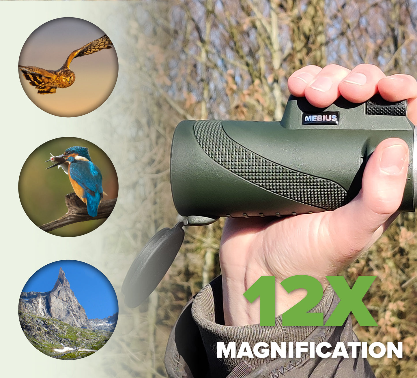Bird Watching Monocular - 12x Zoom