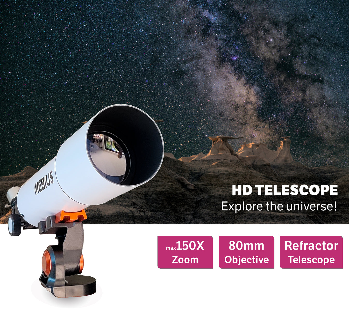 MEBIUS 80/500 Astronomical Telescope
